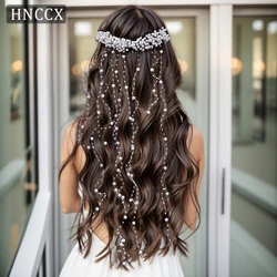 Bridal Pearls Tassels Headwear Wedding Pearl Hair Vine Bride Hair Accessories Boho Woman Party Wedding Supplies CP600