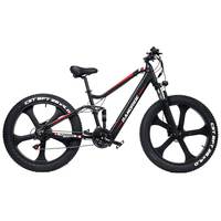 RANDRIDE YX90M Electric Bike 26 inch Fat Tire 1000W Motor 48V 13.6Ah Battery 45km/h Max Speed E-Bike 100km Range Hydraulic Brake