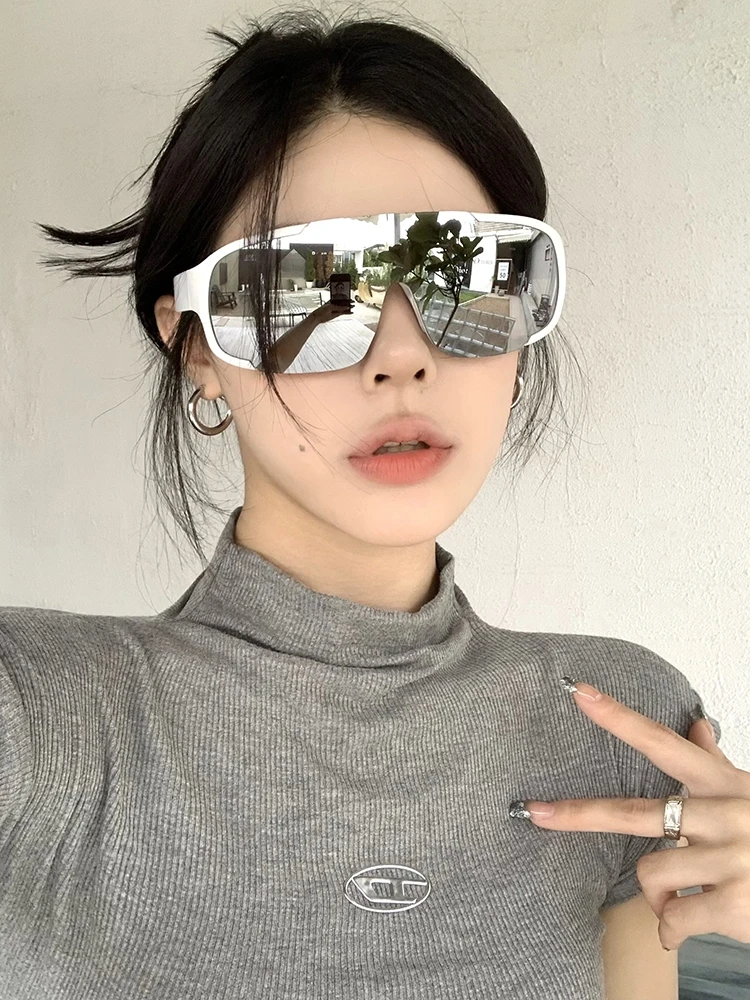 

Silver High-grade Cycling Driving Climbing Sunglasses Summer Women's Windproof Sun Glasses Outdoor Sports Gift MJ0719