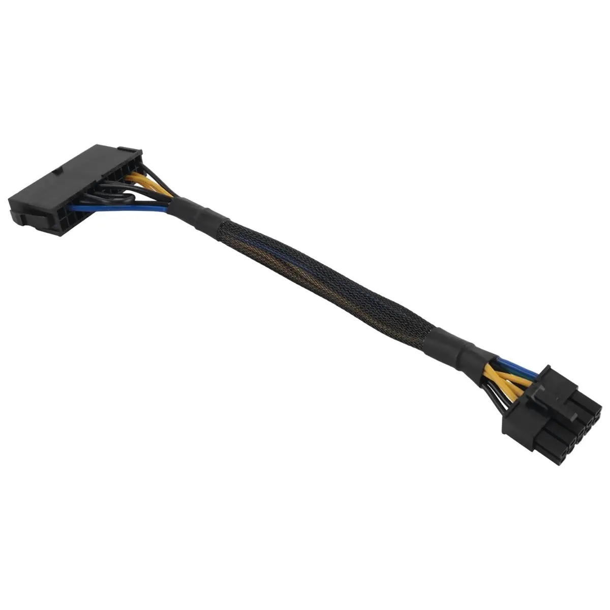 618 Mega Sale 24 Pin to 10 Pin Adapter Cable ATX PSU Main Power Supply Cable Braided Sleeved Cable for Motherboard