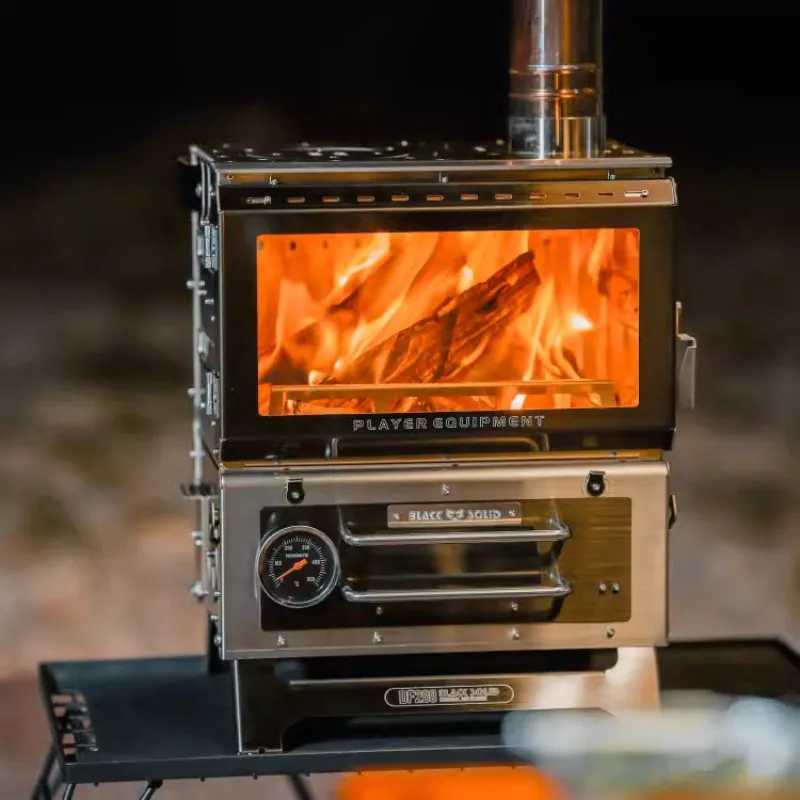 Outdoor multifunctional oven that can burn wood pellets, multi-purpose outdoor camping equipment, cooking system