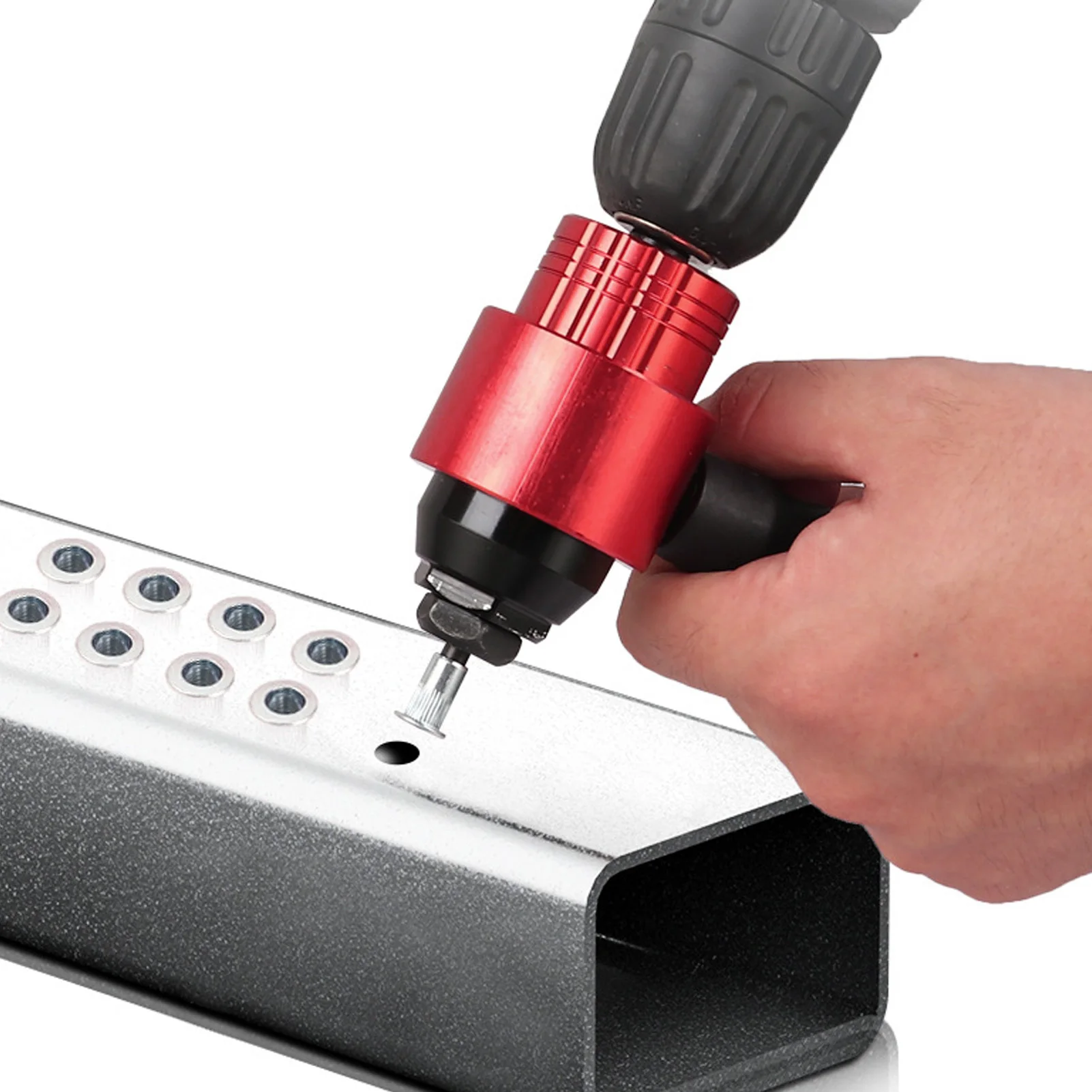 Nut Gun Adapter Manual Automatic Nut Gun Adapter Rivet Nut Drill Converter Attachment Tool Kit Type Rivet Nut Gun Adapter