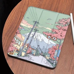 Smart Cover for IPad Air 6 Case IPad 10th Gen Air 4/5 10.9 Pro 11 2nd 3rd 4th IPad 10.2 Case 7/8/9th Generation PU Acrylic Cover