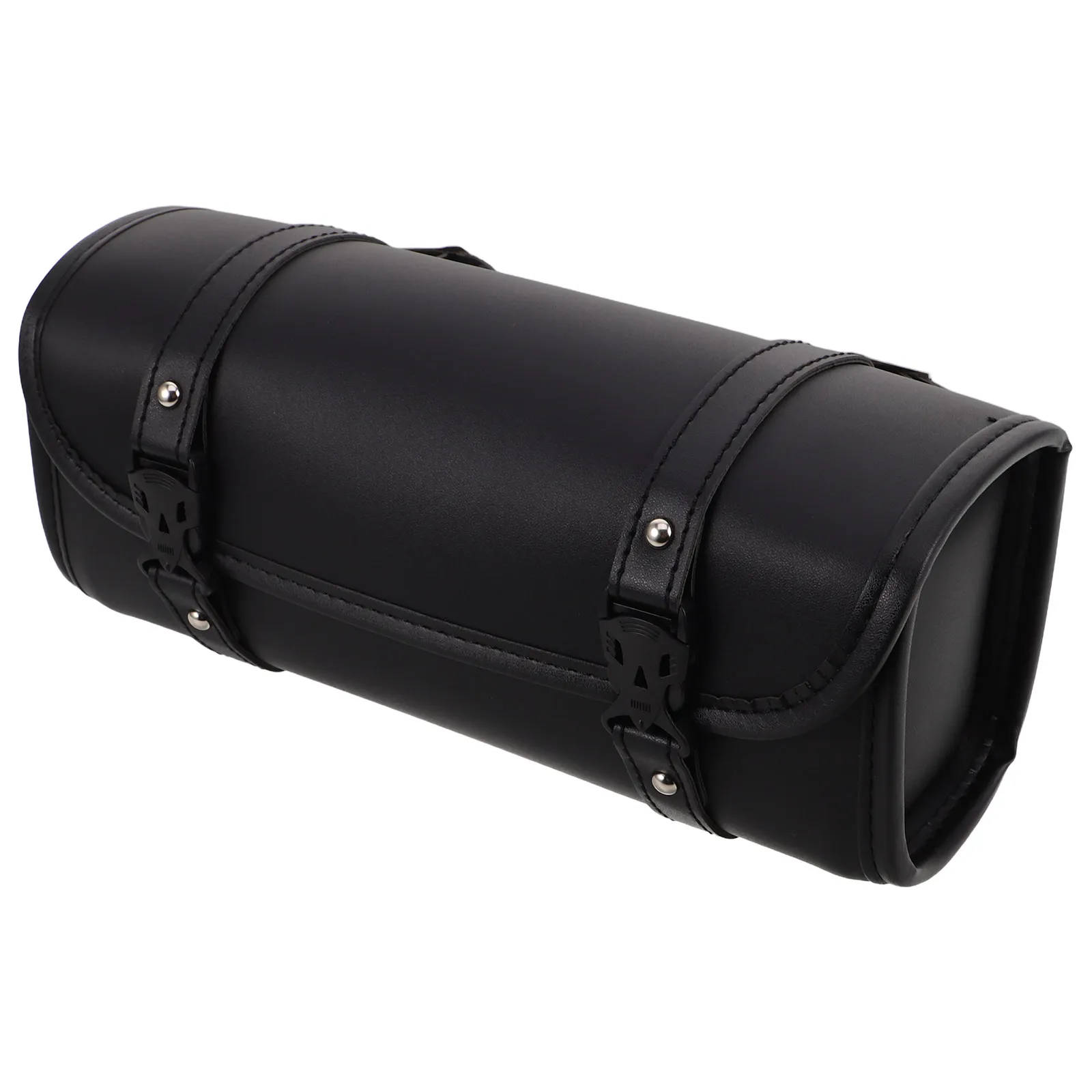 

Vintage Motorcycle Handlebar Bag Waterproof Large Capacity Cylindrical Design Quick Release Buckle for Electric Scooter Bike