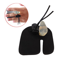 Archery Finger Tab Archery Finger Protector Shooting Practice Gear Leather Double Layer Ergonomical for Recurve Bows Hunting