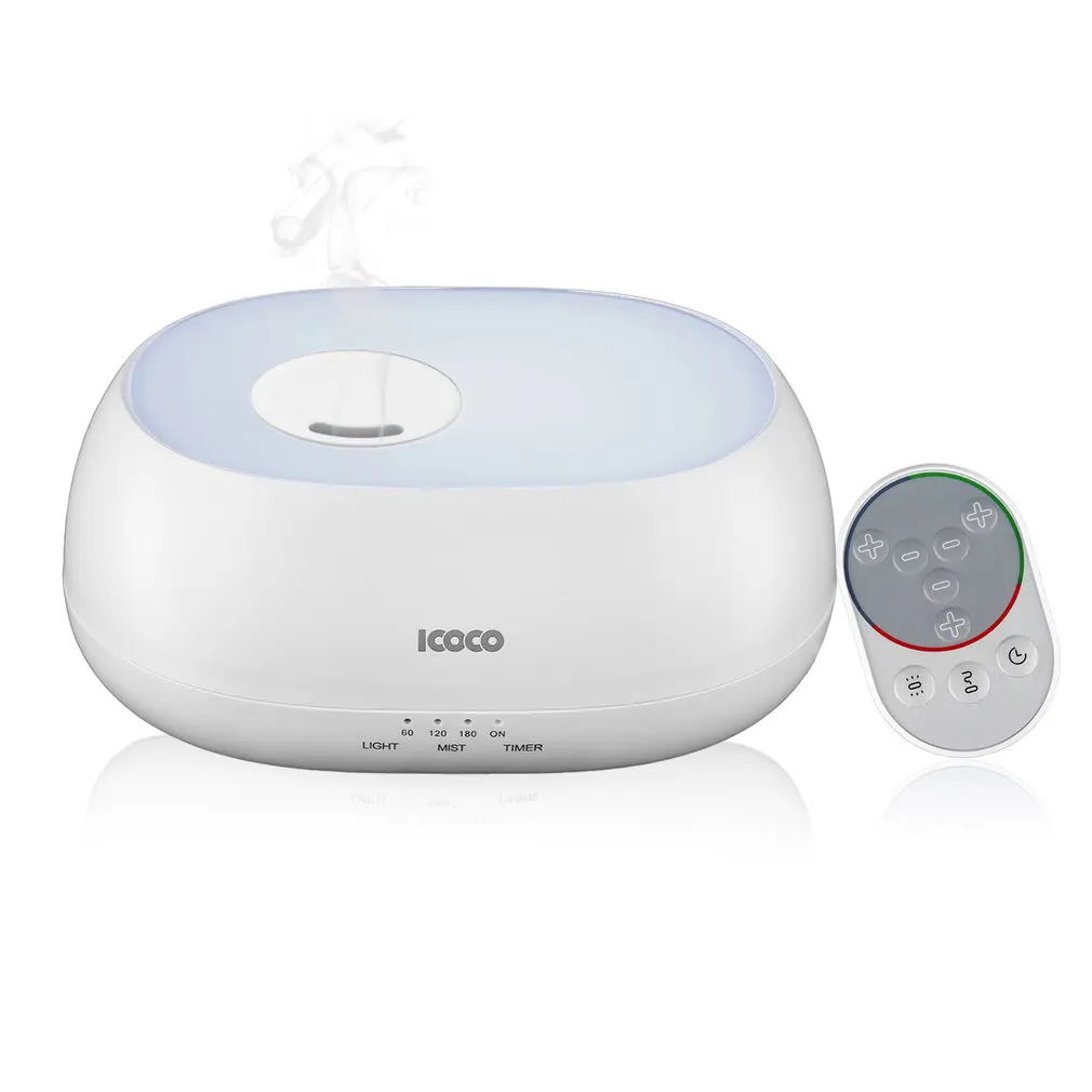 Humidifier 500ml Essential Oil Aroma Diffuser Home Office Air Cold Mist Purifier 7 Color LED Night Light With Remote Control
