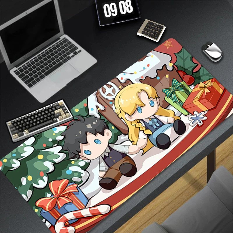 تصميم لوحة ماوس الألعاب المطاطية المضادة للانزلاق قاعدة Lord of the Mysteries حصيرة مكتبية ممتدة لألعاب ملحقات الكمبيوتر لوحة الماوس