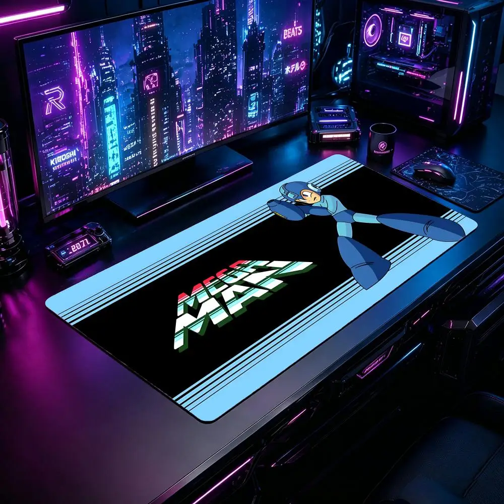 Gaming Mouse Pad MMega Man Mouse Pad XXL Large Desk Mat Non-Slip Rubber Extended Mousepad for PC Laptop Setup