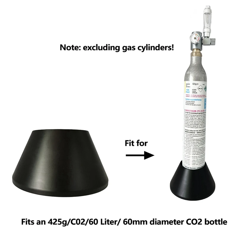 Aquarium CO2 Cylinder Tank Holder Support Stand Compatible With 60Mm Diameter Sodastream Bottle