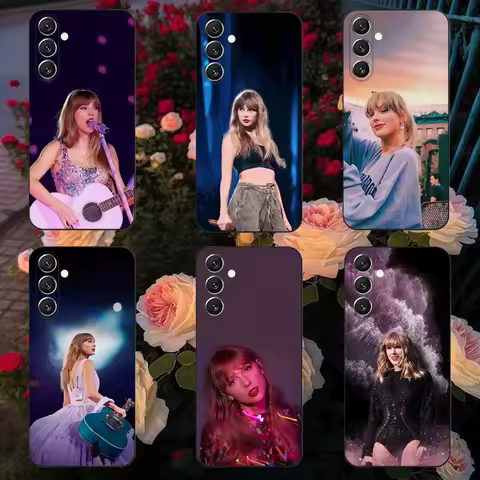 T-Taylor S-Swift Phone Case For Samsung Galaxy A13,A21s,A22,A31,A32,A52,A53,A71,A80,A91 Soft Black Shell