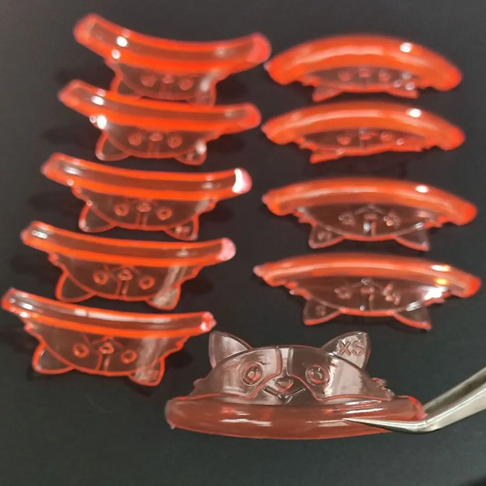 5 أزواج أدوات قضيب رمش تمديد منصات السيليكون ذاتية اللصق قابلة لإعادة الاستخدام القط شكل لاش رفع بيرم الوسادة رمش تمديد #3