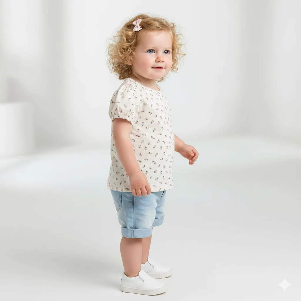 

Детская футболка SeasonSea из чистого хлопка, летняя милая футболка с цветочным принтом для детей от 0 до 2 лет, легкие детские топы, дышащая футболка для малышей