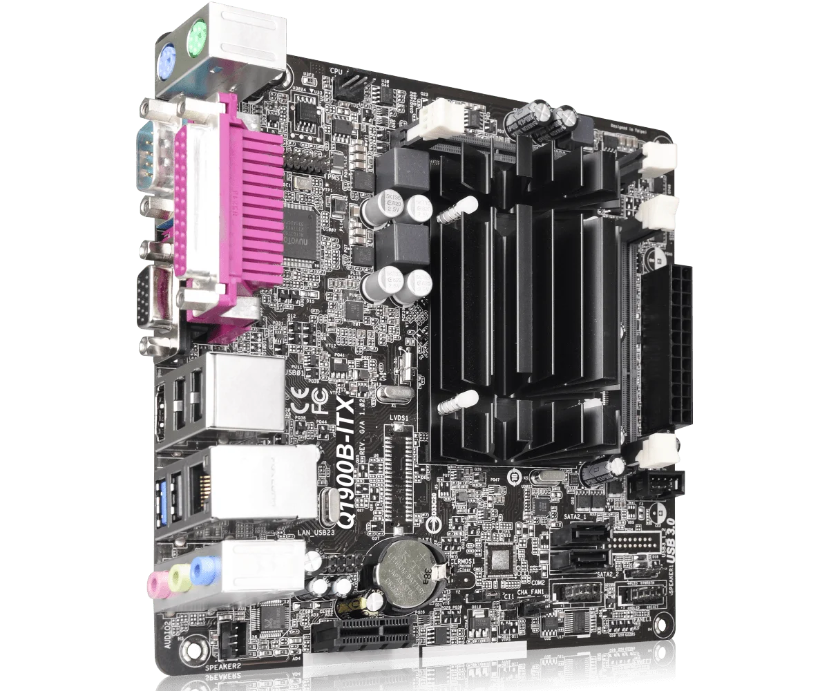 Imagem -04 - Placa-mãe Asrock Q1900b-itx Mini-itx Intel ® Processador Quad-core J1900 Ddr3 16gb x Sata2 30 gb s x Pci Express 2.0 x1