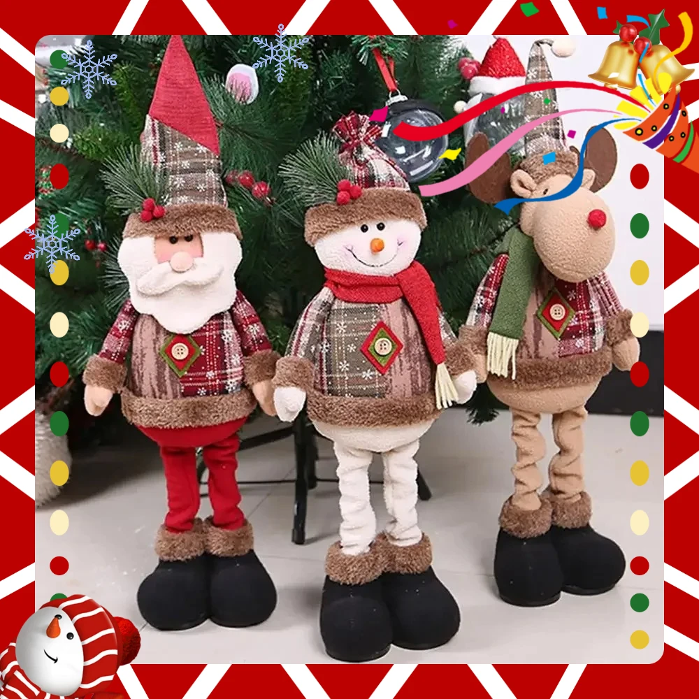 

=/*//Christmas Santa Doll Merry Christmas Decorations For Home Ornaments Navidad Natal Noel New Year Decor 2025 Gifts