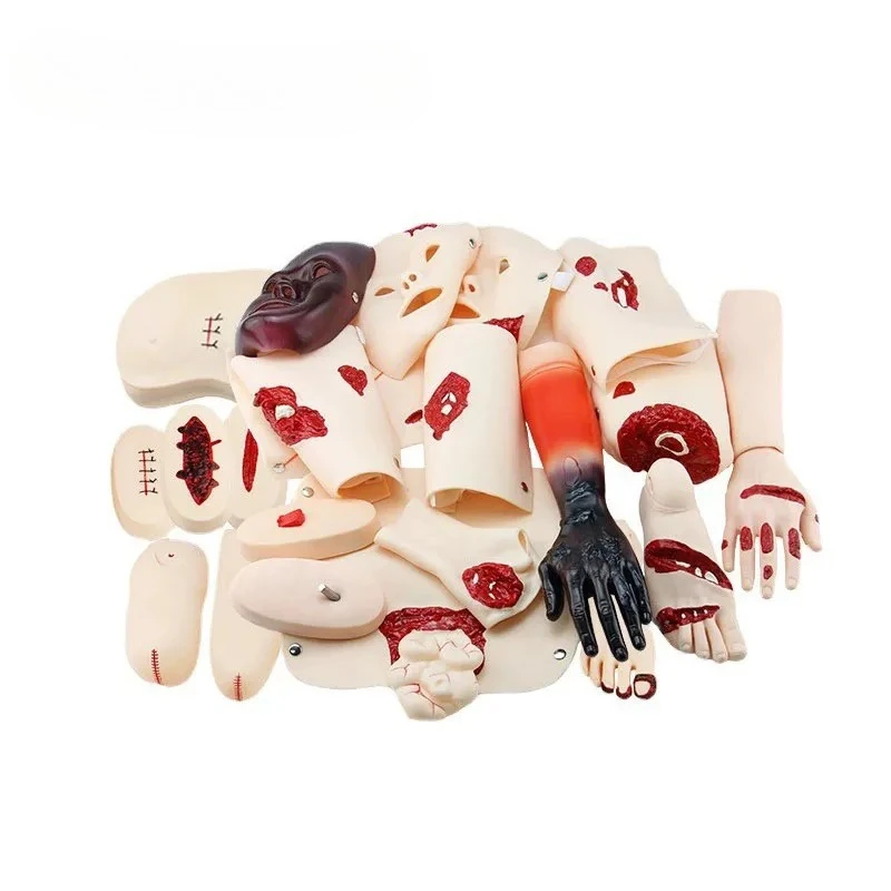 16 Pcs Trauma Evaluation Module Wearable Care Burn Model