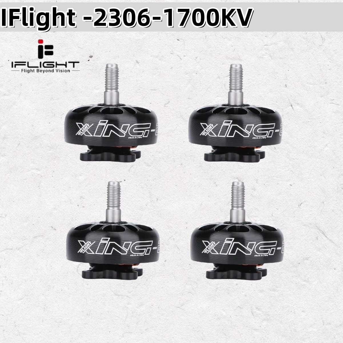 4 Uds iFlight XING E PRO 2306 1700KV 2-6S Motor sin escobillas para modelo RC Multi Rotor FPV DIY piezas de Dron de carreras