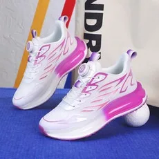 Breathable sports running shoes with rotating Breathable Lightweight Non Slip Wear Resistant Comfortable Women's Walking Shoes