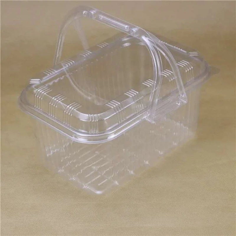 [صينية فواكه للاستعمال مرة واحدة] علبة التعبئة والتغليف صندوق سلة فواكه للاستعمال مرة واحدة صندوق فراولة شفاف صندوق لف الفاكهة صندوق عنب صندوق