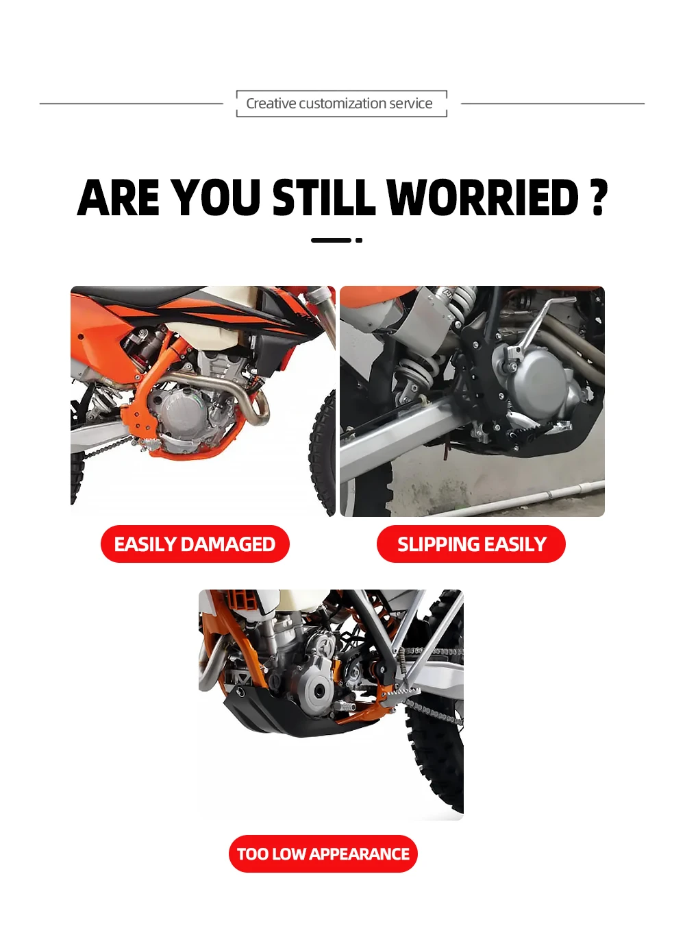 Fußrasten Fußpedale für KTM 125 150 200 250 300 350 400 450 500 SX SXF EXC EXCF XC XCF X-CF XCW EXC-F Zubehör – Detail 4