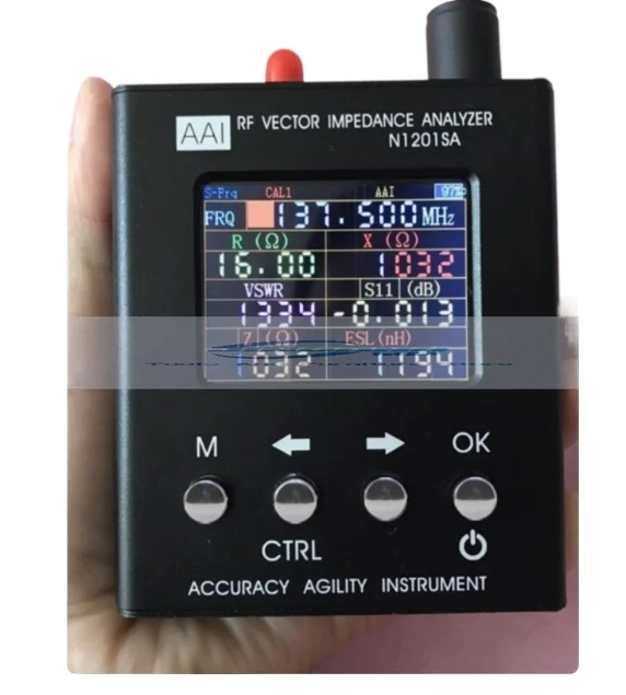 English Verison  N2061SA 1.1mhz to 1300MHz RFID 1.1MHz-1300MHz UV RF Vector  Antenna Analyzer Meter Tester