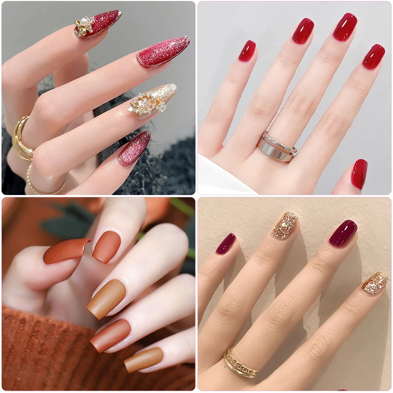 26-Color Gel Nail Polish Set with Base and Top Coat 6