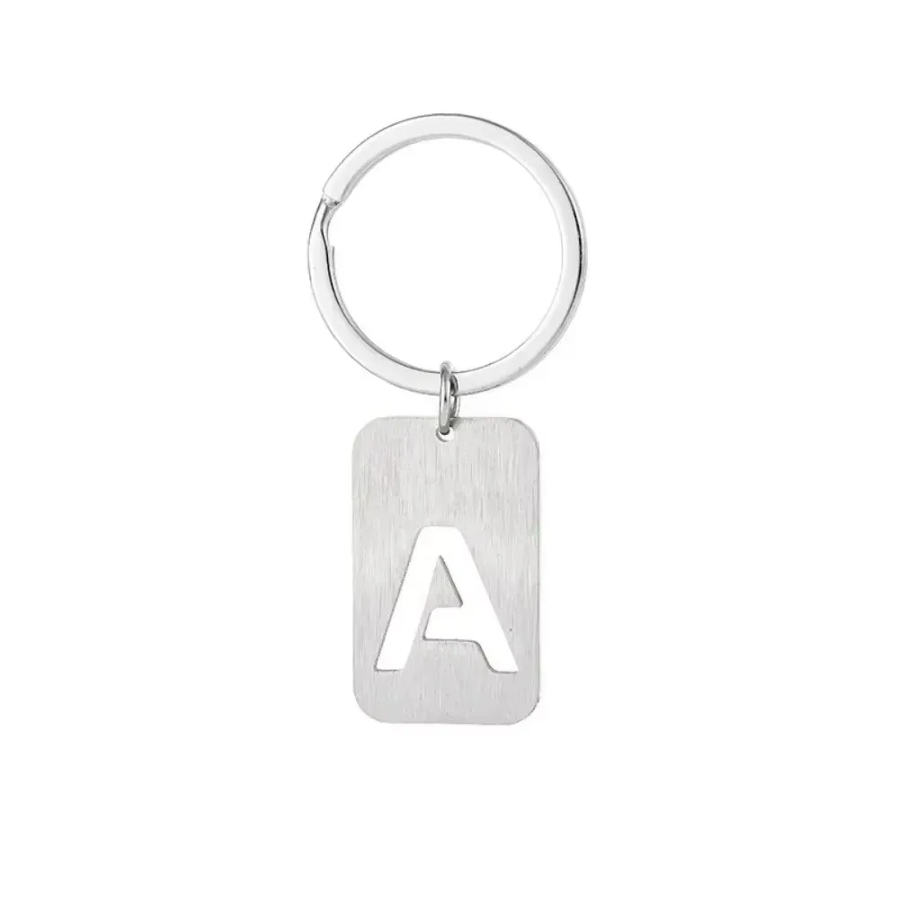 新しいクリエイティブ中空 26 文字キーホルダー車 Motorcyler キーリング起毛軍事ブランドペンダントキーリングバックルチェーンギフト