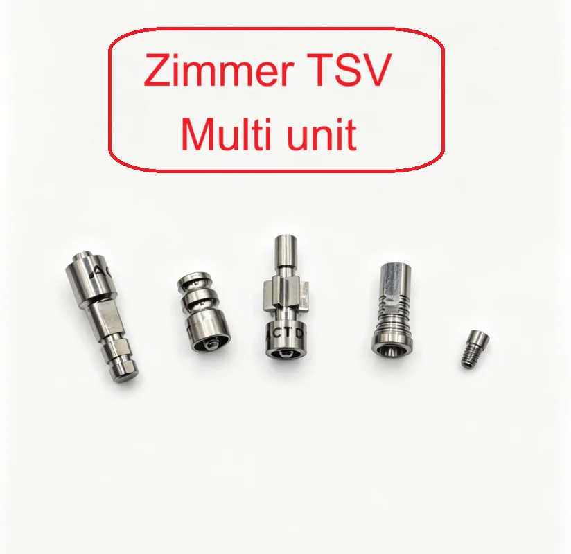 Мультиюнитный абатмент Zimmer TSV для зубных оттискных коробок открытого типа, временный цилиндрический аналог MUA для закрытого трансфера