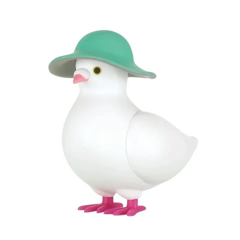 KITAN CLUB Original Gashapon Capsule Toys Figure Kawaii Gentleman Pigeon Bird Cap Cute Miniature Figurine Anime Desktop Decor