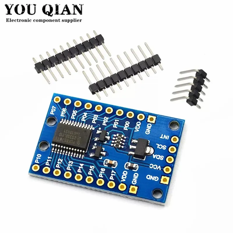 Módulo de Expansão PCF8575 IO, I2C a 16IO, Circuitos Integrados para Arduino