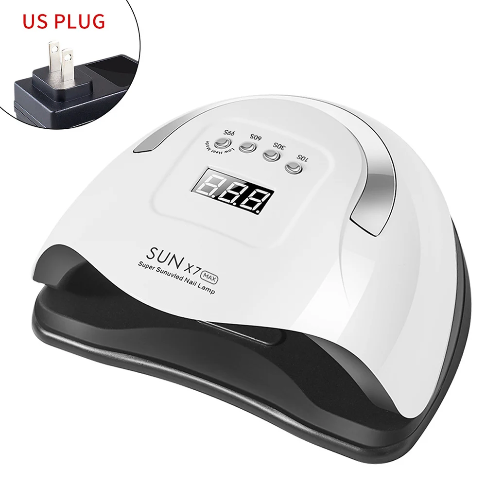 Lâmpada portátil de alta potência para terapia de luz de unha, mão sem escurecimento, lâmpada uv, lâmpada de cura, secagem rápida, manicure, secador de unhas