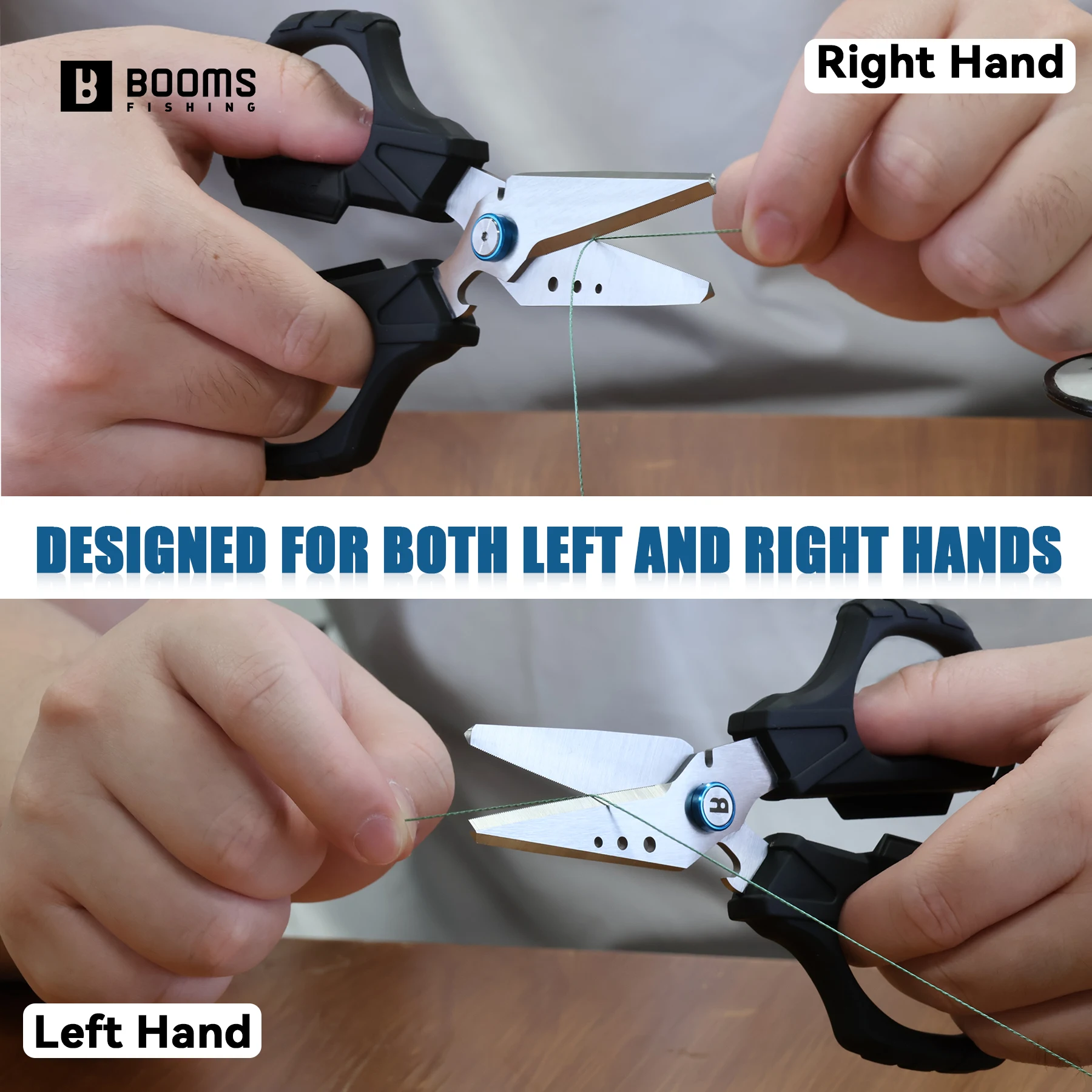 ازدهار الصيد S04 الصيد مضفر خط القاطع مقص الصيد المقصات المسننة مع فتاحة الزجاجات قطع أسلاك الفولاذ أدوات الصيد