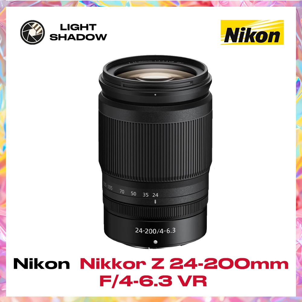Nikon Nikkor Z 24‑200mm f/4‑6.3 VR Z‑Mount Lens,Built‑in VR Image Stabilization,Full‑Frame Zoom for Outdoor Daily Shooting