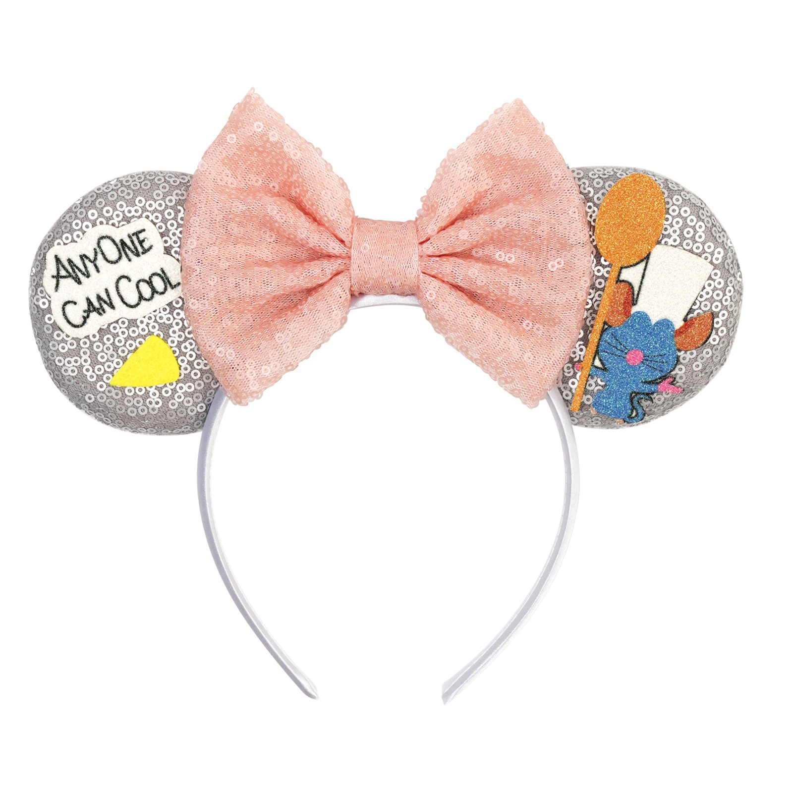 2026 Nieuwe Stijl Mickey Minnie Oor Hoofdband Pailletten Strikken Meisje Volwassen Kinderen Halloween Party Cosplay Haaraccessoires Prinses Haarband