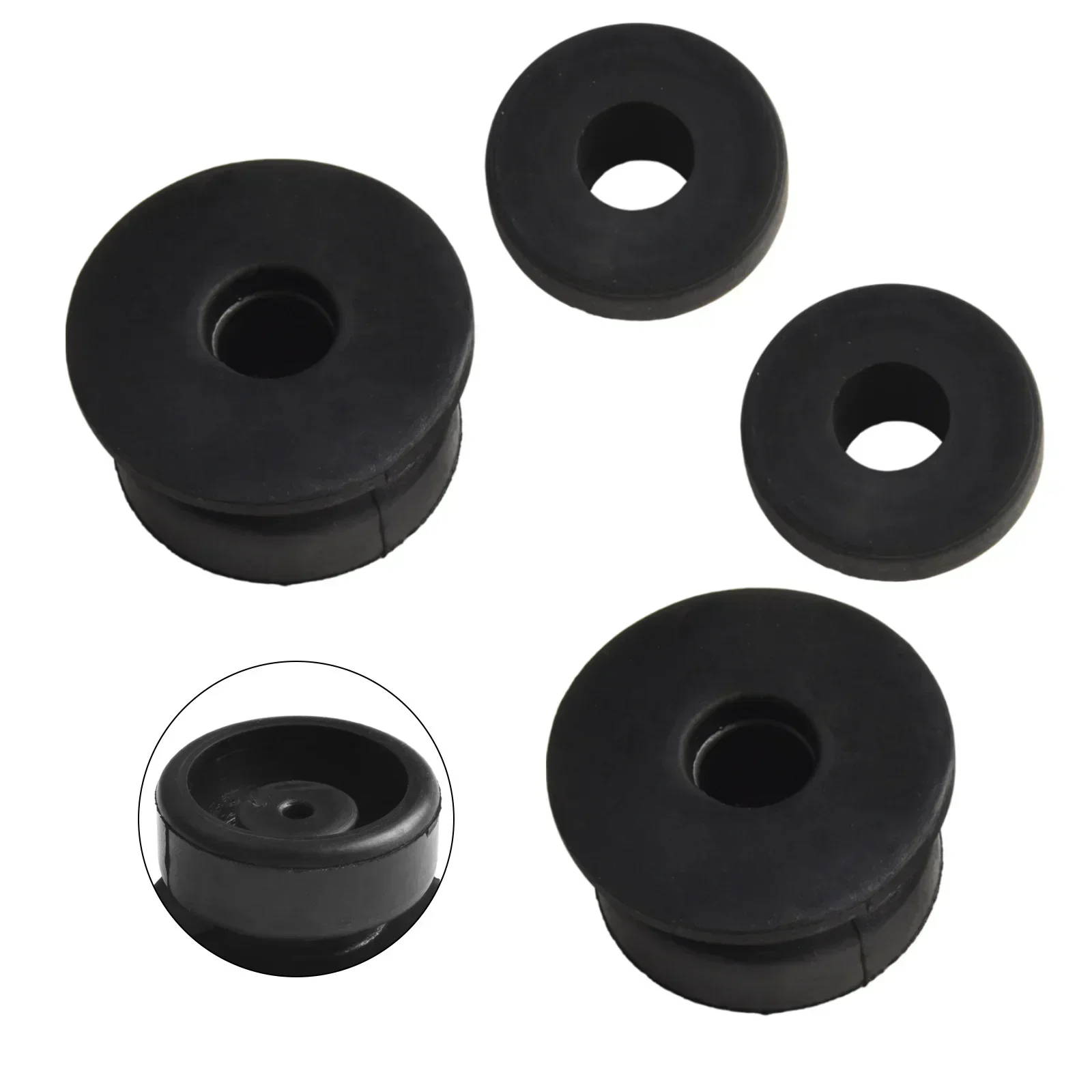 4PC Radiator Rubber Mount Bushing Grommets For Honda For Accord For Civic 74173SJ4000 Black Rubber Easy Installation