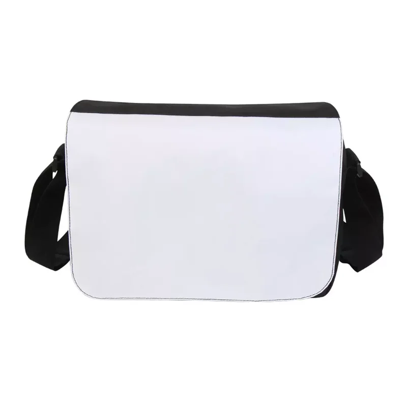 Sublimation Blank Crossbody Bag Sport Travel Girls Boys School Bags Backpack Canvas With White Polyester Messenger Bag