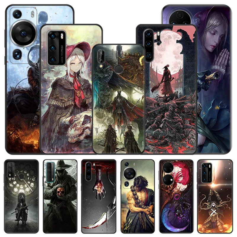 Funda de teléfono para Motorola G200 One Fusion G30 G31 Huawei P20 P30 P40 Lite p-smart iphone6 Bloodborne Game Art Matte Soft Cover