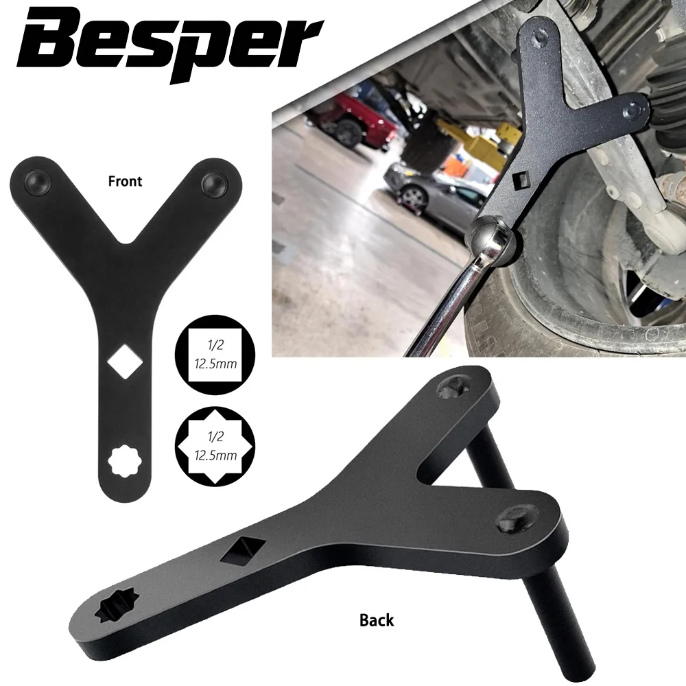 

Besper Auto Lower Control Arm Prying Tool, Suspension Specialty Bushing Tool, Swing Arm Ball Head Separation Disassembly Tools