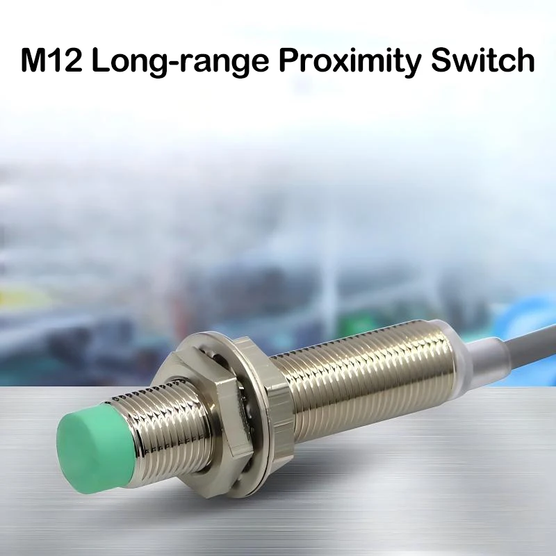 TRD12 Inductive Long-Distance Metal Proximity Switch Sensor NPN Three-Wire Normally Open-Closed 24V PNP