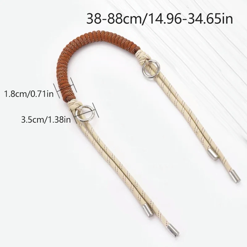 1Pc Bag Strap For DIY Handmade Woven Rope Tote Bag Strap Mini Bag Woven Strap Bag Transformation Bag Accessories