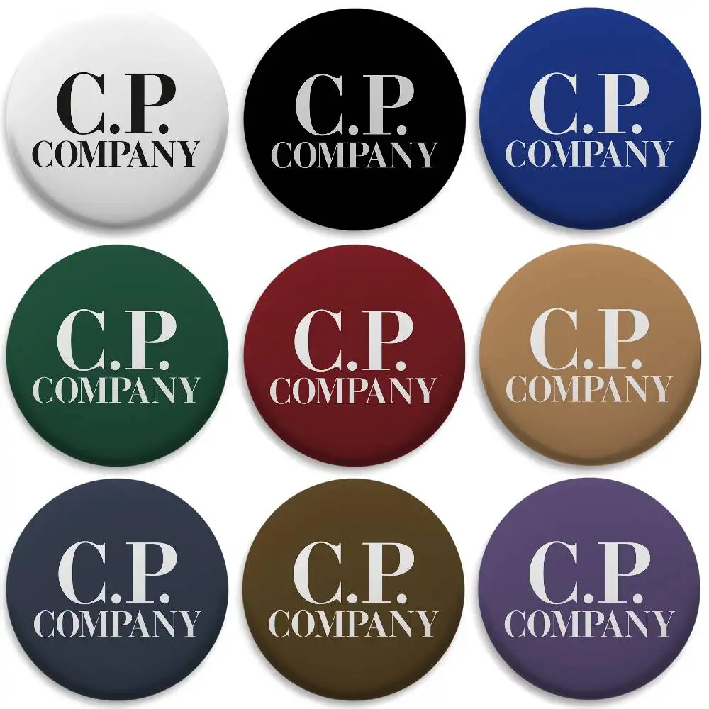 

Fashion Brand Cp Logo Badges Round Exquisite Badge Brooches Creative Pins For Clothes Hat Backpack Gift Accessories