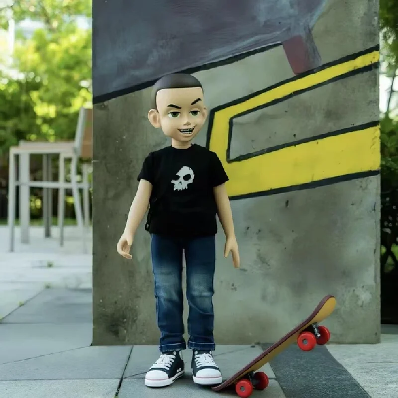 Original Herocross Genuine 60cm Ashue Skateboard Ashue Toy Mobilization Disney Trendy Toy Limited Edition Figurine