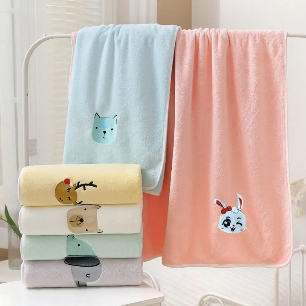 

Beach Towel 105x105cm Bath Towel Luxury Microfiber Hand Towel British Style Simple Face Towel Couple