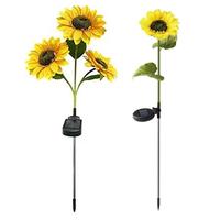 Upgraded Solar Sunflowers Garden Lights Solar Lights Outdoor Waterproof IP65 Solar Sunflower Lights for Garden Patio Lawn Decor