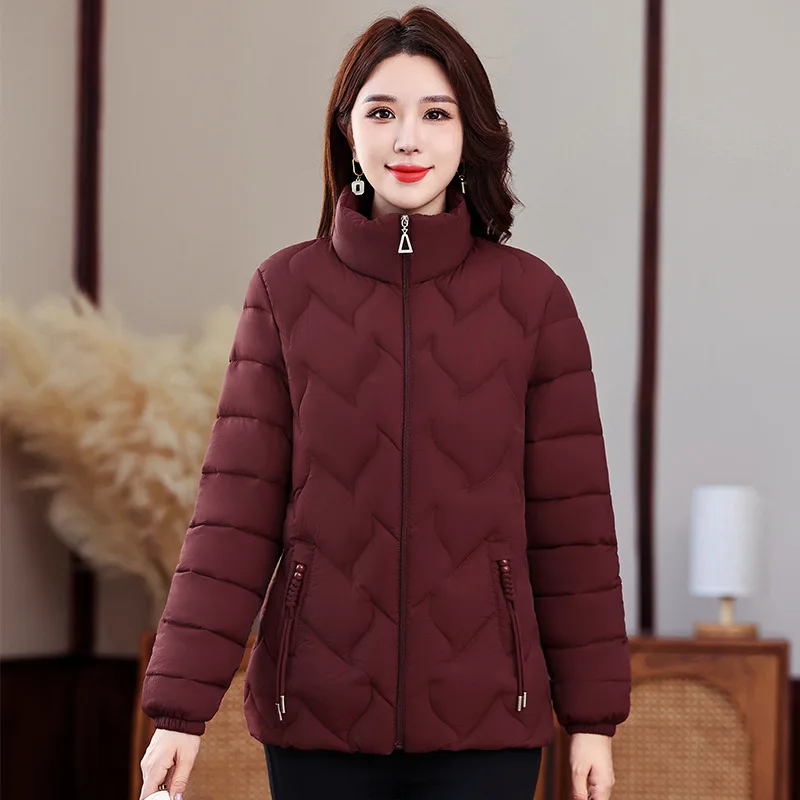 Winter Neue Casual Warme Leichte Unten Baumwolle Jacke Frauen Dünne Weibliche Parkas