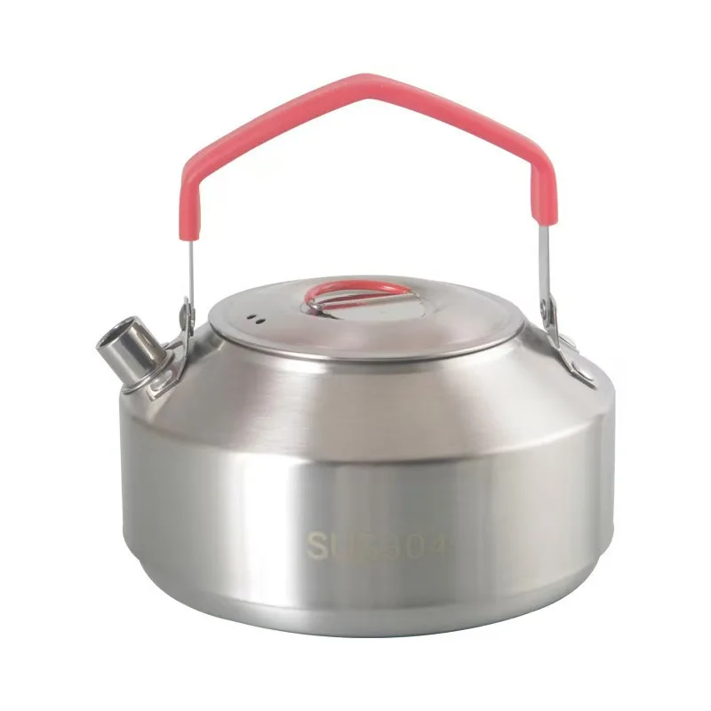 304 stainless steel outdoor kettle portable tea kettle self-driving camping equipment picnic kettle