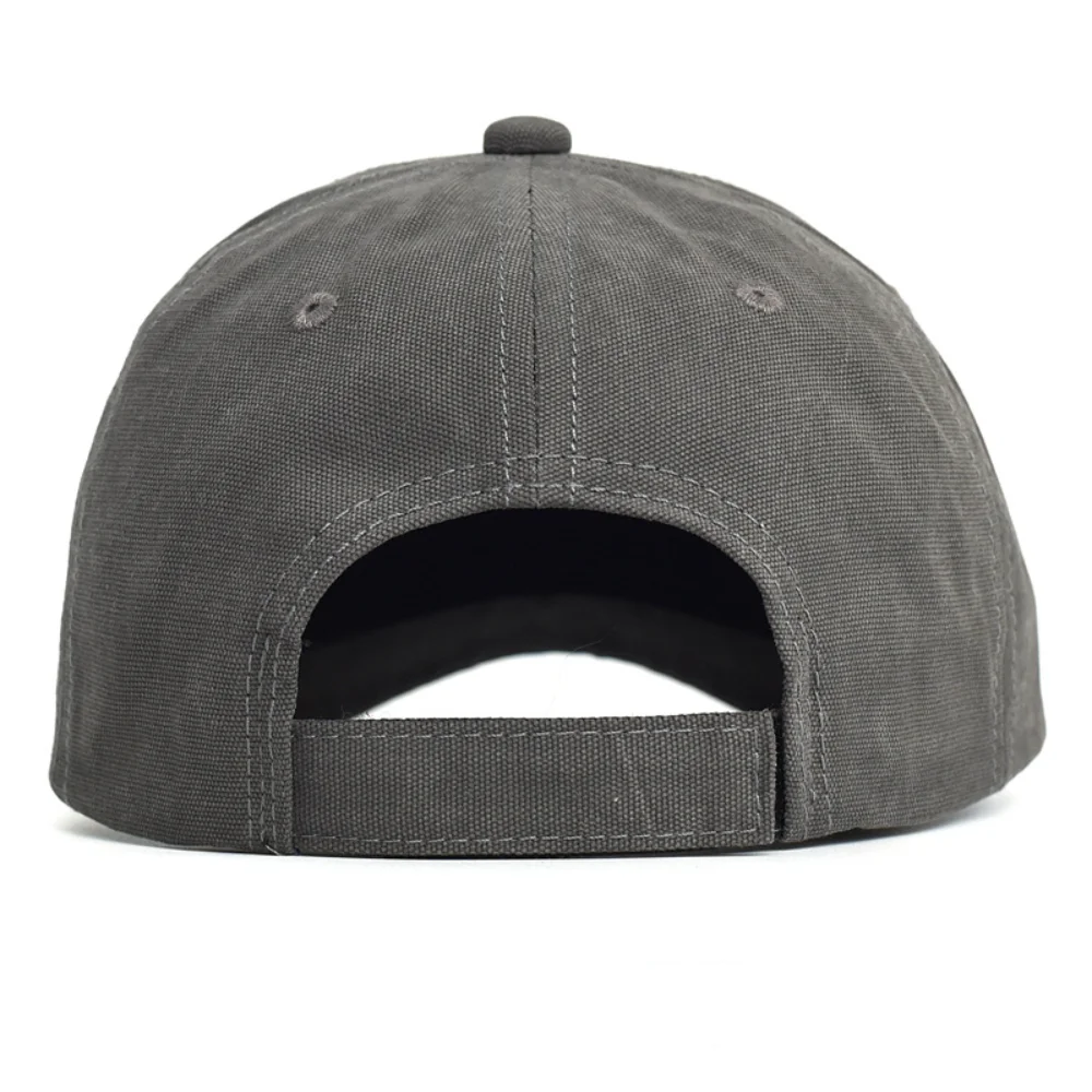 Cztery pory roku mężczyźni kobiety moda bawełniana czapka z daszkiem z krótkim rondem Casual tata kapelusz regulowany styl Trucker czapki