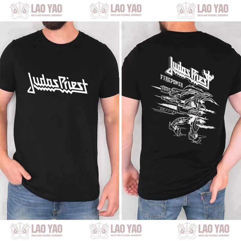 Judas Priest Band Goth Clothes Fashion Hip Hop Rock Short Sleeved T-shirt Harajuku Streetwear T-shirts for Women Kpop Tops Y2k