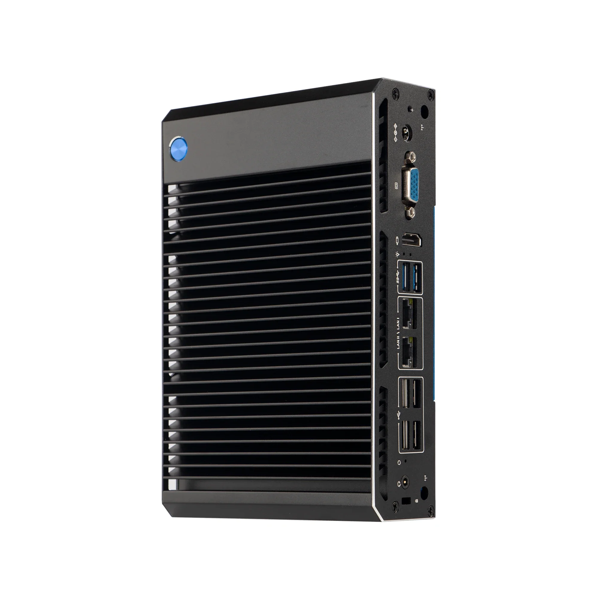 VNOPN fanless MINI PC with Intel Core i3 i5 i7 Processor Support Win10 Linux Pfense with 4xCOM 2LAN RJ11 POS Fanless Computer