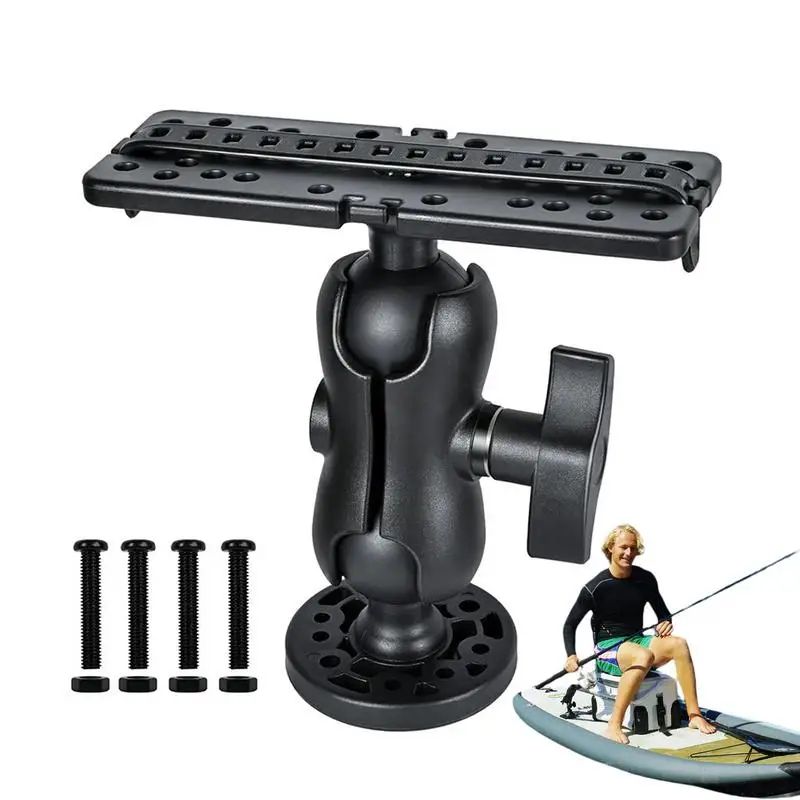 Fish Finder Mount Bases Fish Finder Holder With 360 Rotation Large Stable Base Design Fish Finder Mount For All Models