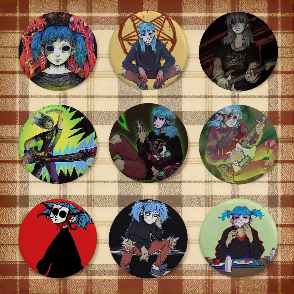 Game Sally Face Brooches Stylish Ornament Pins Exquisite Round Badge Bag Accessories Jewelry Gifts